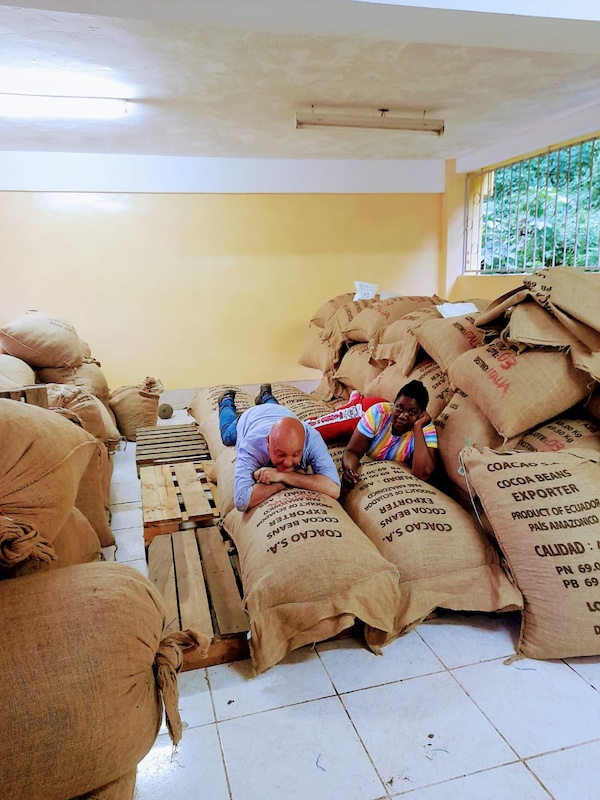 Gaetano Servidio al lavoro in Ecuador