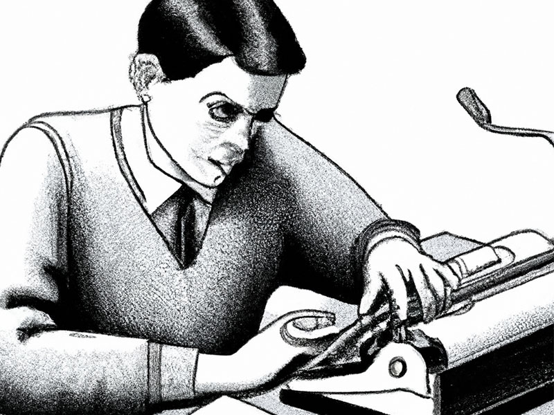 "Lui non voleva più vivere facendo il funzionario dell'Olivetti, sentiva l'esigenza vitale di scrivere con quelle macchine, non di venderle."
