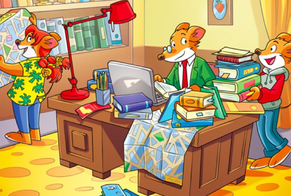 Un’immagine di Geronimo Stilton, il personaggio ideato da Elisabetta Dami.