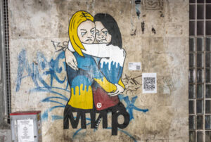 Murales di Laika, street artist e attivista romana.